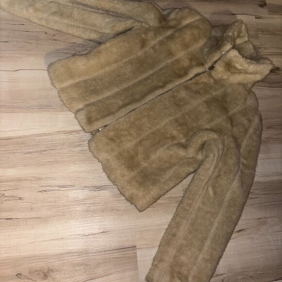 Vintage George Faux Fur Jacket Small - Picture 6 of 10